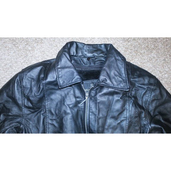 WOMENS OSCAR PIEL PERFECT LEATHER USA JACKET WITH LINER ZIP SIZE XXL - Picture 3 of 13